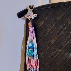Beaded purse fob